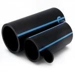 مواسير HDPE الوطني لشبكات المياه ذات الضغط العالي  ضغط 16  بار قطر خارجي 200 مم سمك 14.9 مم لون اسود