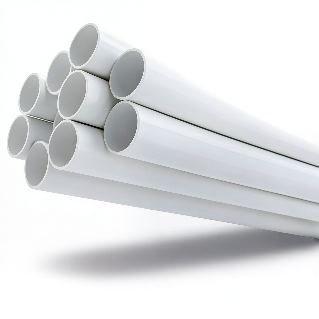 مواسير UPVC جدول 40 مقاس ½ 2 إنش سمك 5.16 مم لون أبيض