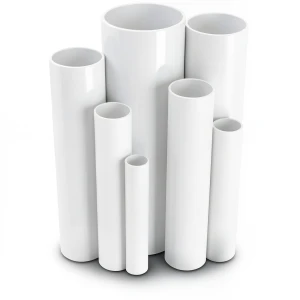 مواسير UPVC ضغط 6 بار قطر خارجي 200 مم سمك 5.9 مم لون أبيض