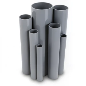 UPVC Pipes Pressure 6 Bar Outside Diameter 200 mm Thickness 5.9 mm Gray