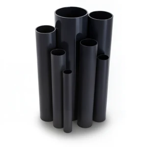 مواسير UPVC ضغط 4 بار قطر خارجي 200 مم سمك 4 مم لون اسود