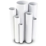 UPVC Pipes Nominal Pressure 10 Bar Outside Diameter 200 mm Thickness 9.6 mm White