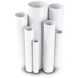 مواسير UPVC ضغط 10 بار قطر خارجي 200 مم سمك 9.6 مم لون أبيض