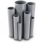 UPVC Pipes Pressure 6 Bar Outside Diameter 200 mm Thickness 5.9 mm Gray
