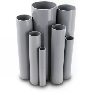 UPVC Pipes Pressure 6 Bar Outside Diameter 200 mm Thickness 5.9 mm Gray