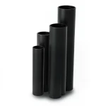مواسير HDPE ضغط 16 بار قطر خارجي 160 مم سمك 21.9 مم لون أسود