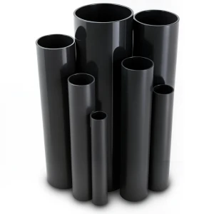 UPVC Pipes 10 Bar Pressure 200 mm Diameter 9.6 mm Thickness Black