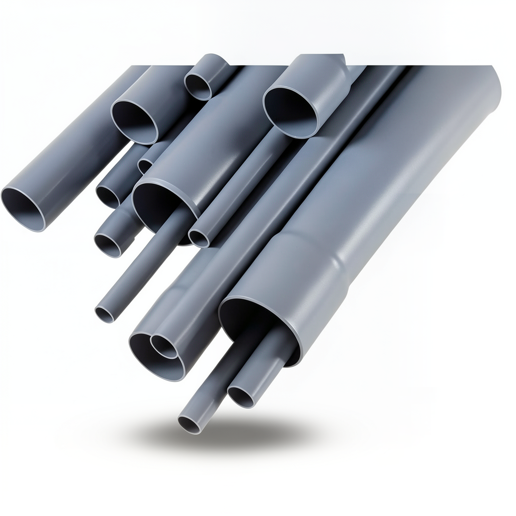 مواسير UPVC مقاس 2 إنش سمك 1.52 مم لون رمادي EB 35