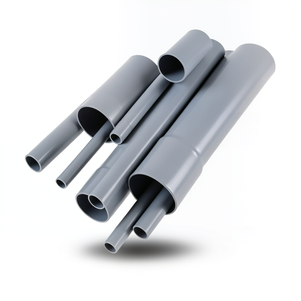 مواسير UPVC EB 20 مقاس 3 إنش سمك 1.55 مم لون رمادي