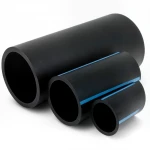 مواسير HDPE الوطني لشبكات المياه ذات الضغط العالي  ضغط 16  بار قطر خارجي 110 مم سمك 8.2 مم لون اسود