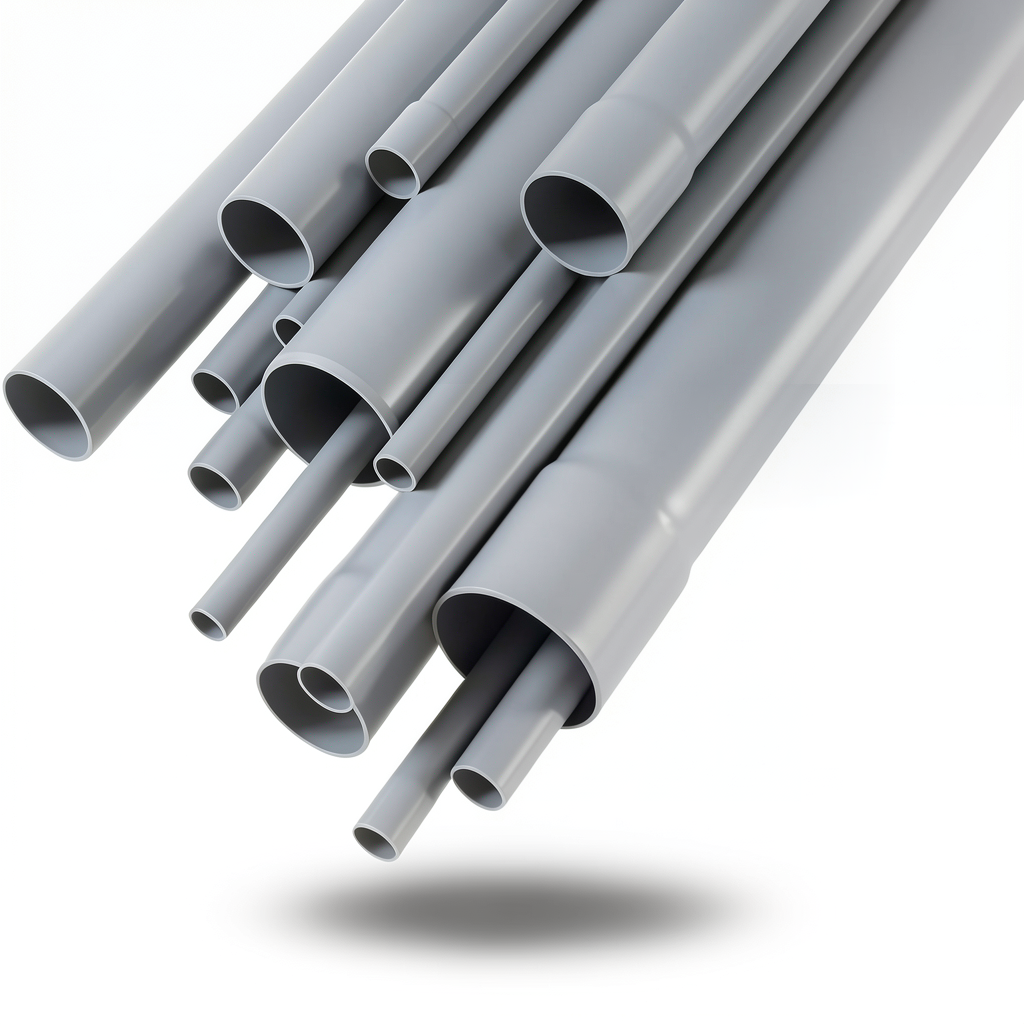 مواسير UPVC مقاس 3 إنش سمك 1.93 مم لون رمادي EB 35