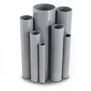 UPVC Pipes 16 Bar Pressure 200 mm Diameter 14.9 mm Thickness Gray