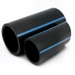 مواسير HDPE الوطني لشبكات المياه ذات الضغط العالي  ضغط 16  بار قطر خارجي 140 مم سمك 10.4 مم لون اسود