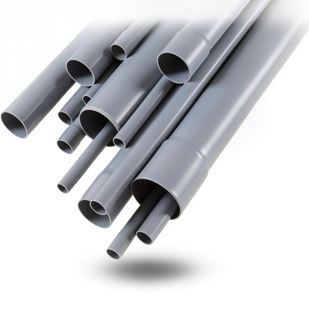 UPVC Pipes 5 Inch Diameter 2.62 mm Thickness Gray, EB 20