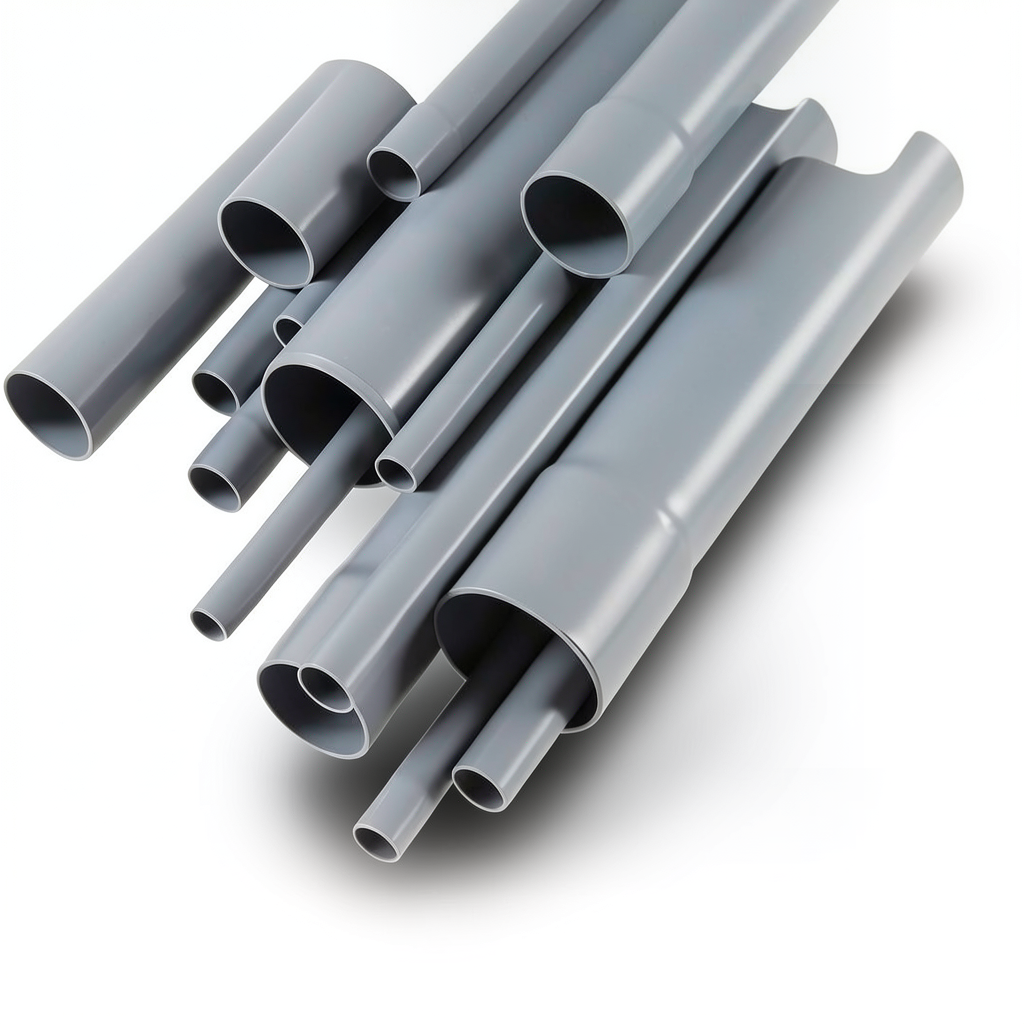 مواسير UPVC مقاس 5 إنش سمك 3.2 مم لون رمادي EB 35