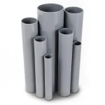 UPVC Pipes 16 Bar Pressure 200 mm Diameter 14.9 mm Thickness Gray