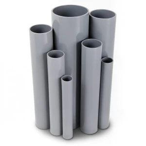 UPVC Pipes 16 Bar Pressure 200 mm Diameter 14.9 mm Thickness Gray