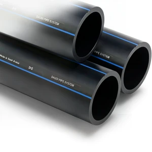 مواسير HDPE PE 80 ضغط 8 بار قطر خارجي 63 مم سمك 3.8 مم لون أسود | مصنع أنظمة الانابيب السعودي (SPS)