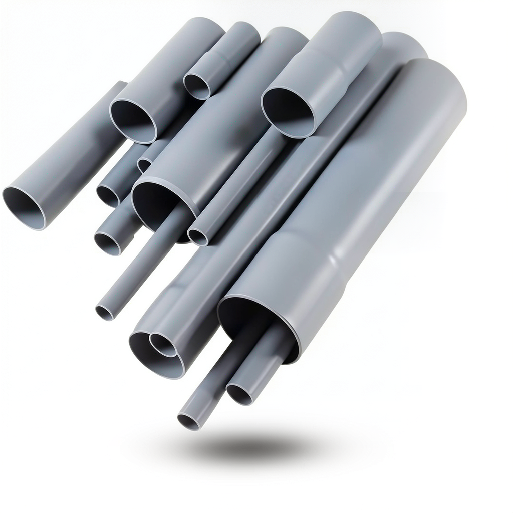 مواسير UPVC مقاس 6 إنش سمك 3.86 مم لون رمادي EB 35
