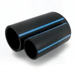 مواسير HDPE الوطني لشبكات المياه ذات الضغط العالي  ضغط 16  بار قطر خارجي 200 مم سمك 14.9 مم لون اسود
