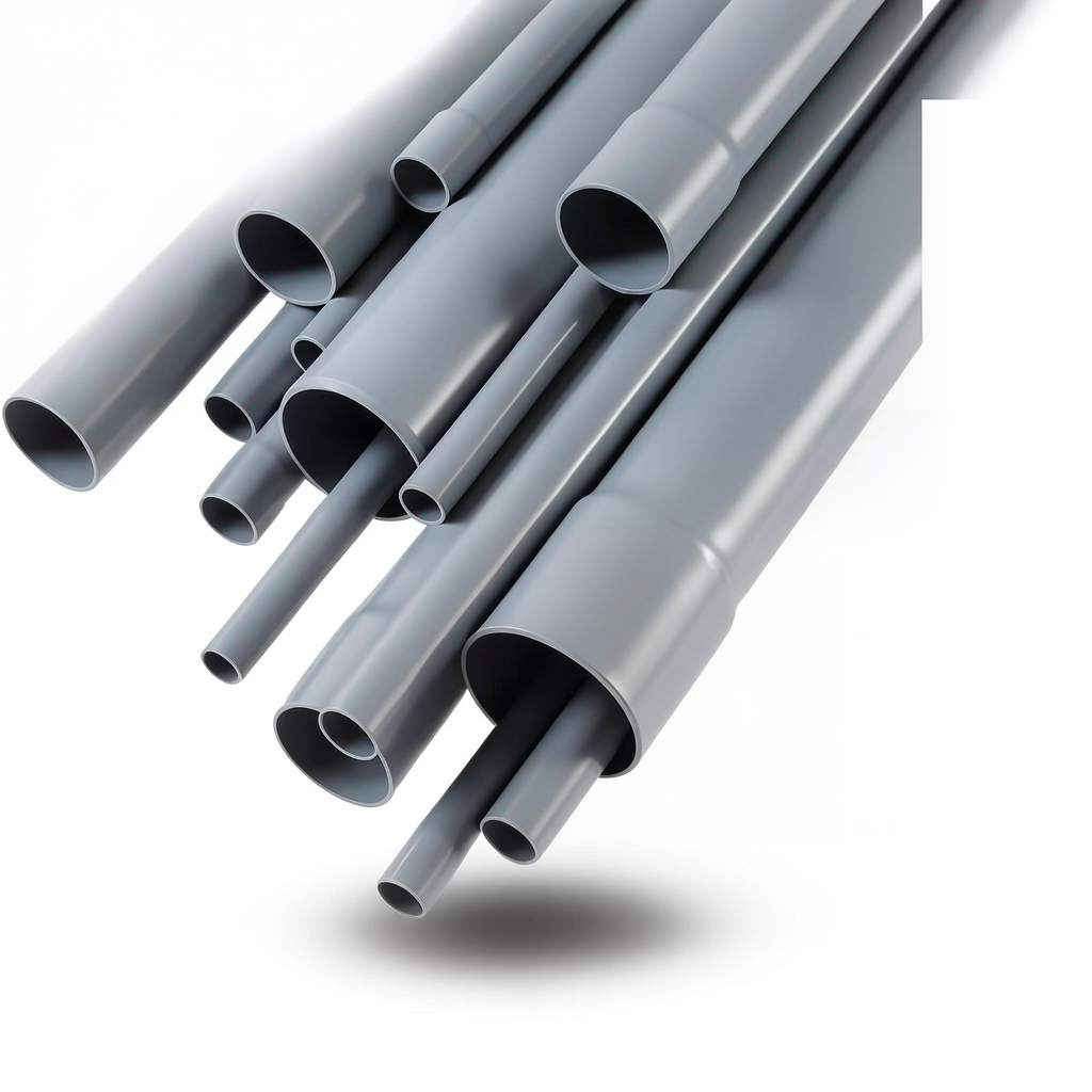 مواسير UPVC مقاس 5 إنش سمك 3.2 مم لون رمادي EB 35