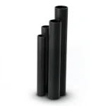 HDPE Pipes SDR 33 Outside Diameter 200 mm Thickness 6.2 mm Black