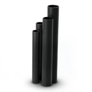 HDPE Pipes SDR 33 Outside Diameter 200 mm Thickness 6.2 mm Black
