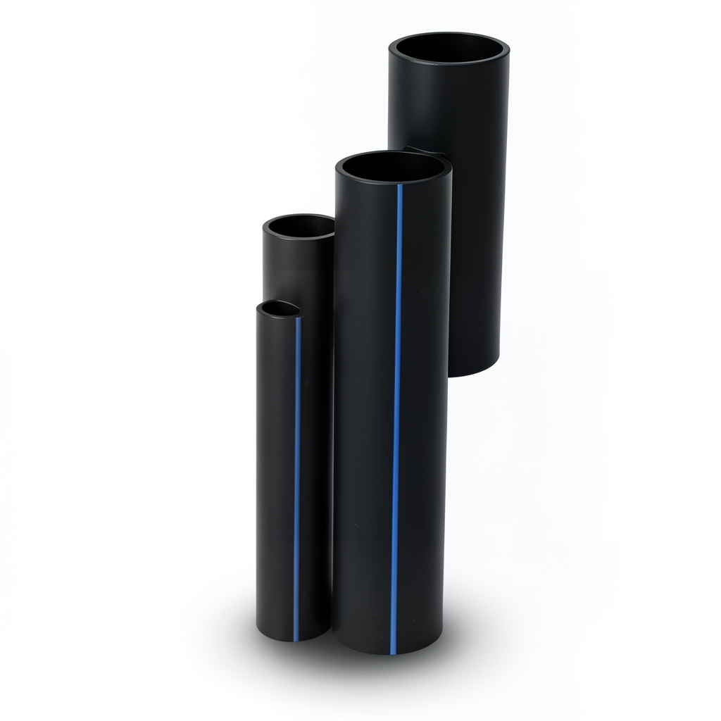 مواسير HDPE SDR 33 قطر خارجي 280 مم سمك 8.6 مم لون أسود