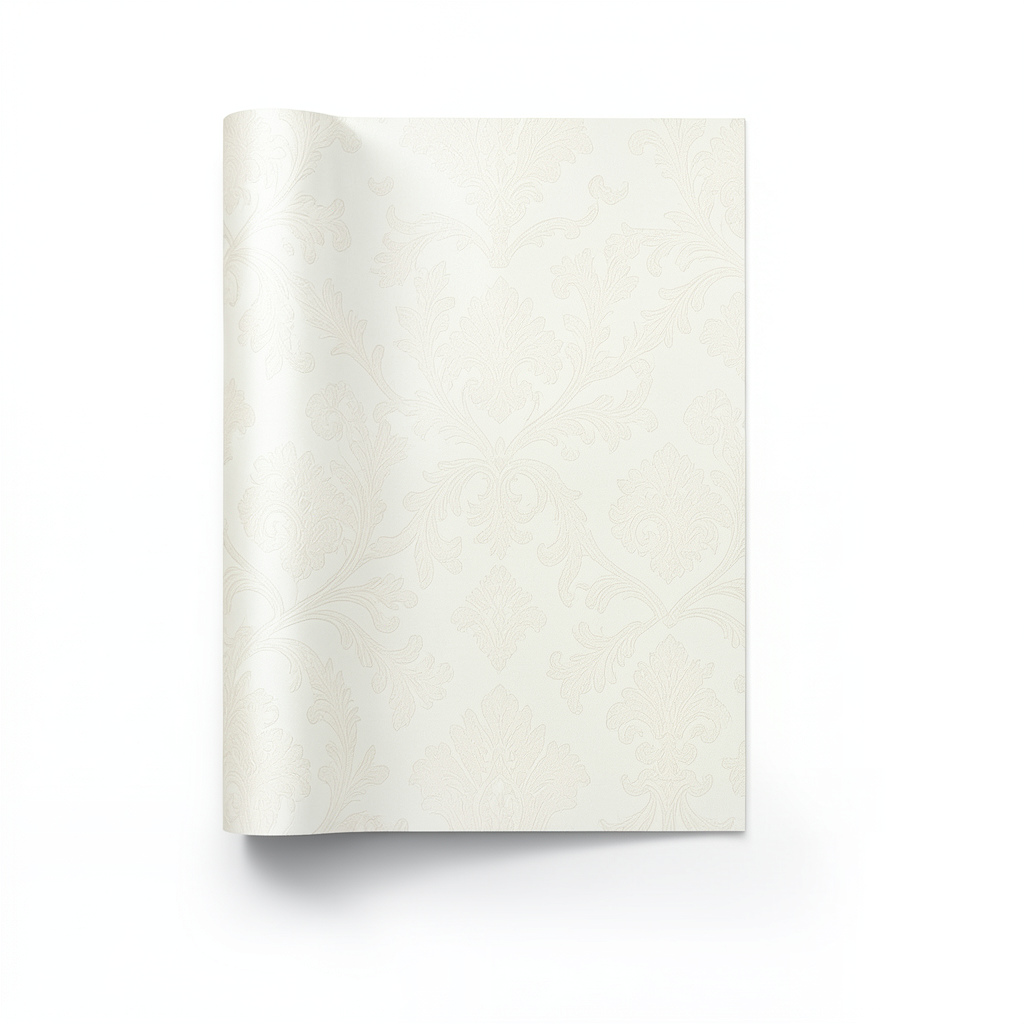 Italian Wallpaper Patterned Design Creamy Color, Size 10m x 0.70m, Model rc16018