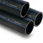 SPS HDPE Pipes PE 80 Pressure 8 Bar Outside Diameter 90 mm Thickness 5.4 mm Black | Saudi Pipes Systems (SPS)