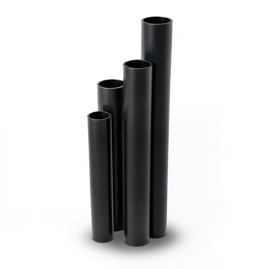 أنابيب HDPE SDR26 قطر خارجي 40 مم سمك 1.8 مم لون أسود