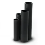 HDPE Pipes SDR 33 Outside Diameter 250 mm Thickness 7.7 mm Black