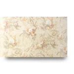 Italian Wallpaper Floral Design 10m x 1.06m Light Beige
