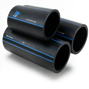 أنابيب SPS HDPE PE 80 ضغط 5 بار قطر خارجي 110 مم سمك 4.2 مم لون أسود | مصنع أنظمة الانابيب السعودي (SPS)