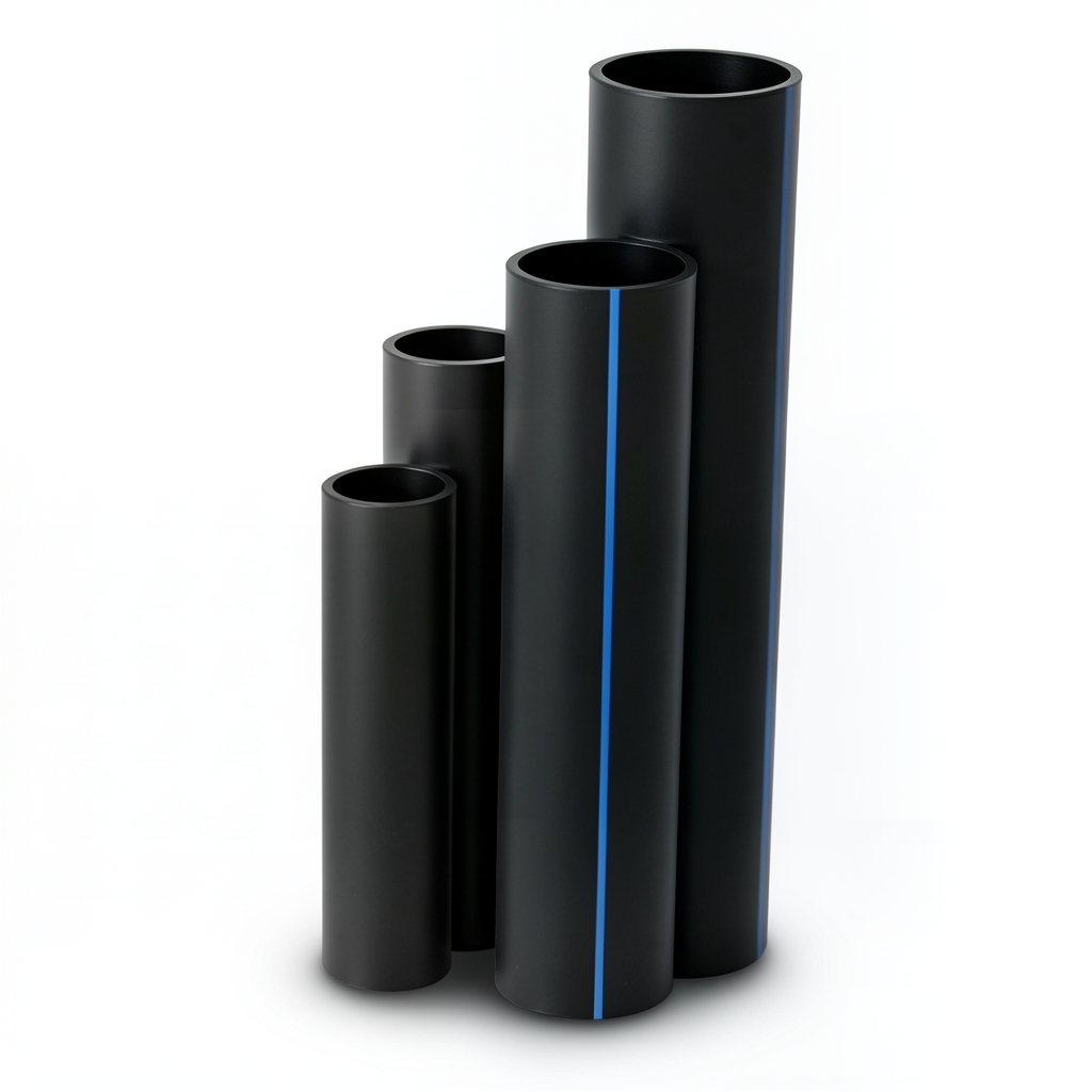 HDPE Pipes Nominal Pressure 16 Bar Outside Diameter 110 mm Thickness 15.1 mm Black