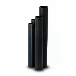 مواسير HDPE ضغط 16 بار قطر خارجي 250 مم سمك 34.2 مم لون أسود