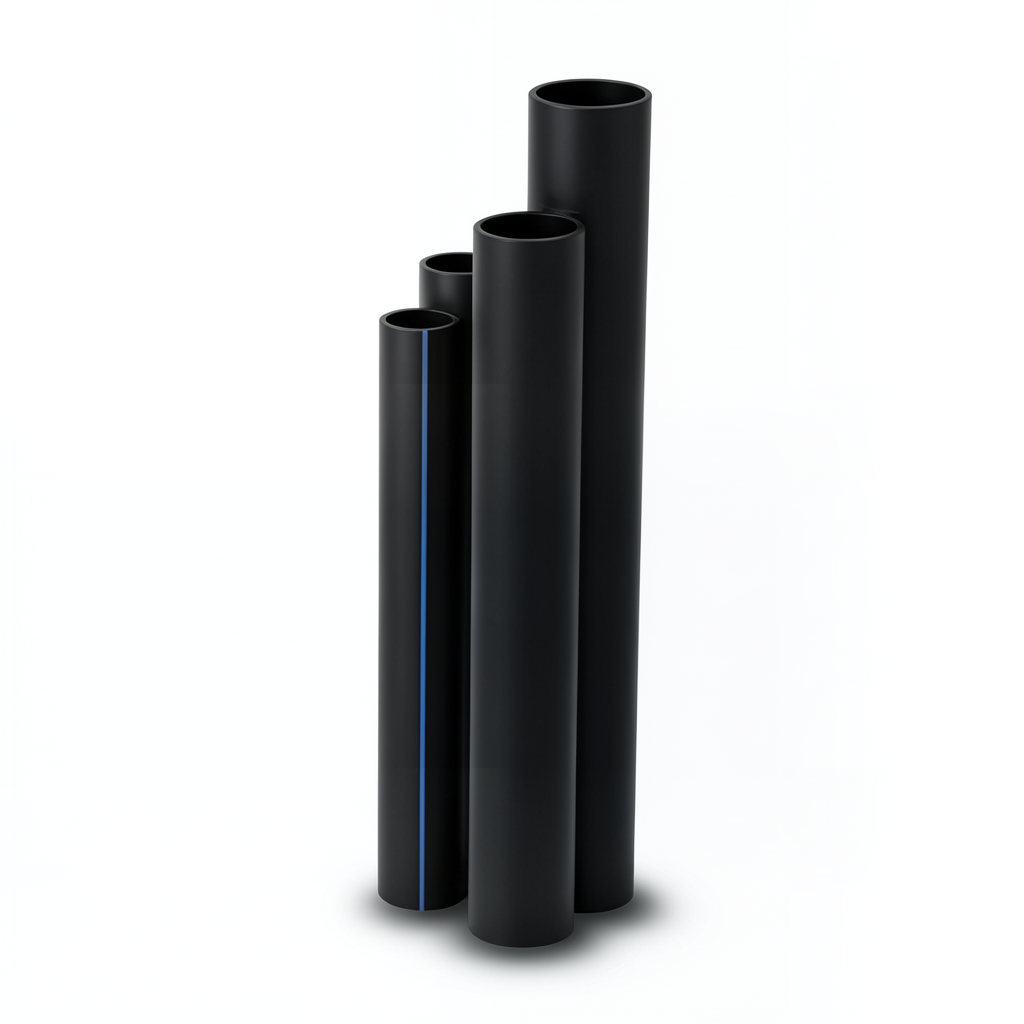 HDPE Pipes Nominal Pressure 16 Bar Outside Diameter 250 mm Thickness 34.2 mm Black