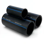 SPS HDPE Pipes PE 80 Pressure 5 Bar Outside Diameter 110 mm Thickness 4.2 mm Black | Saudi Pipes Systems (SPS)