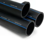 SPS HDPE Pipe PE 80 Pressure 12.5 Bar Outside Diameter 110 mm Thickness 10 mm Black | Saudi Pipes Systems (SPS)