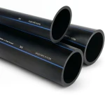 SPS HDPE Pipes PE 80 Pressure 8 Bar Outside Diameter 110 mm Thickness 6.6 mm Black | Saudi Pipes Systems (SPS)