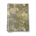 Floral wallpaper, length 10 m, width 0.70 m, olive beige color, model 14020
