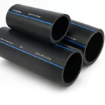 SPS HDPE Pipe PE 80 Pressure 12.5 Bar Outside Diameter 110 mm Thickness 10 mm Black | Saudi Pipes Systems (SPS)