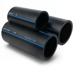 SPS HDPE Pipes PE 80 Pressure 5 Bar Outside Diameter 125 mm Thickness 4.8 mm Black | Saudi Pipes Systems (SPS)
