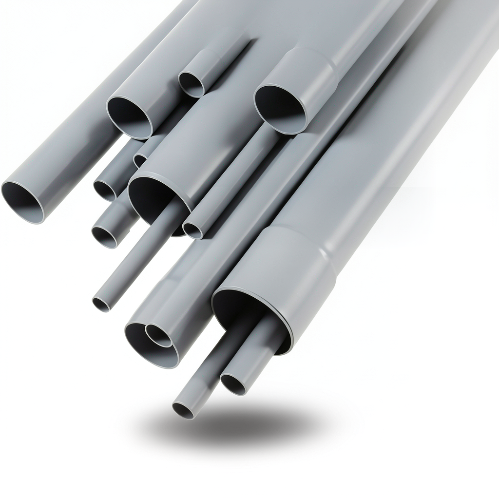 UPVC Pipes DB 60 6 Inch Size 4.62 mm Thickness Gray