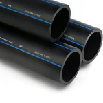 SPS HDPE Pipes PE 80 Pressure 5 Bar Outside Diameter 140 mm Thickness 5.4 mm Black | Saudi Pipes Systems (SPS)