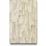 Patterned wallpaper, beige color, length 10 m, width 0.53 m, model 446654 