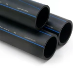 SPS HDPE Pipes PE 80 Pressure 12.5 Bar Outside Diameter 140 mm Thickness 12.7 mm Black | Saudi Pipes Systems (SPS)