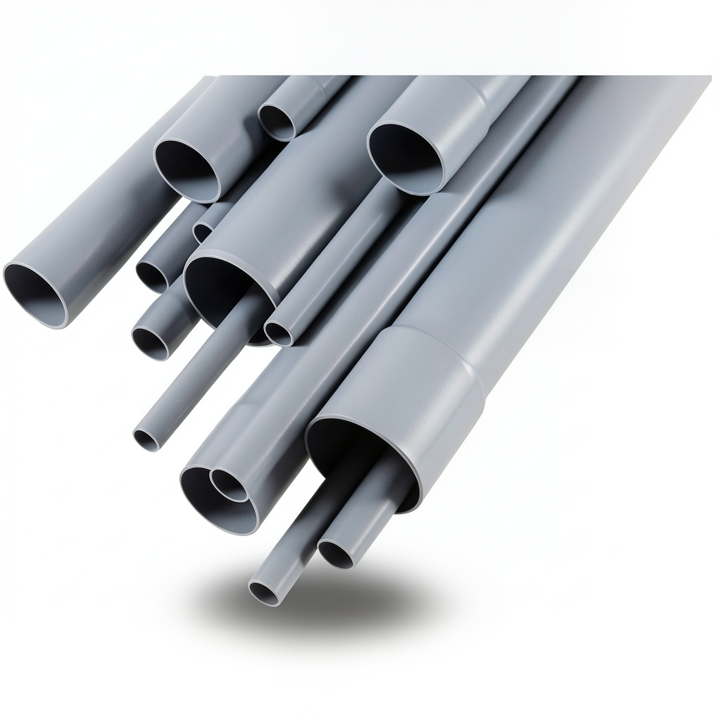 UPVC Pipes DB 120 5 Inch Size 4.85 mm Thickness Gray