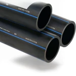 SPS HDPE Pipes PE 80 Pressure 5 Bar Outside Diameter 140 mm Thickness 5.4 mm Black | Saudi Pipes Systems (SPS)