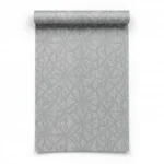 Patterned wallpaper, gray color, length 10 m, width 0.53 m, model 475210 